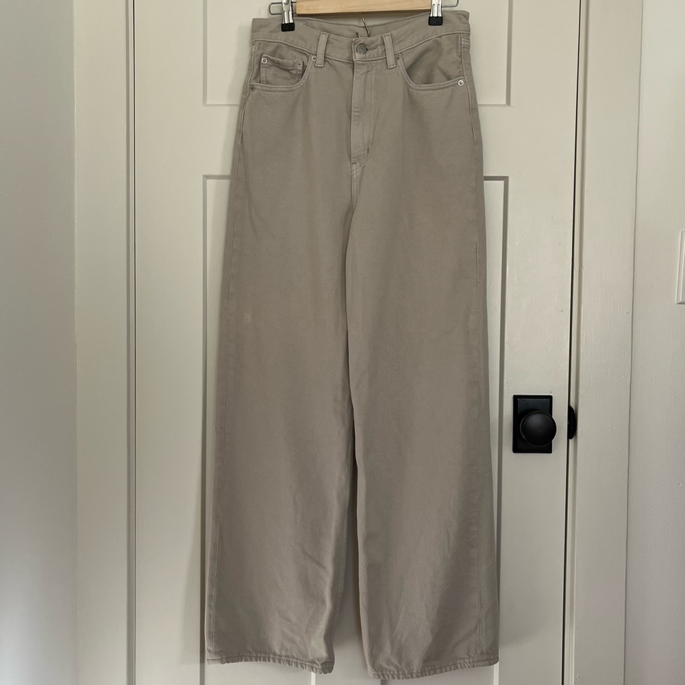 Levi’s Premium Gray High Rise Wide Leg